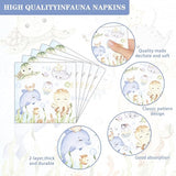 168 Pcs Under The Sea Baby Shower Supplies Paper Plates Napkins Set