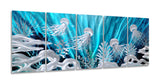 SYGALLERIER Jelly Fish Large Metal Wall Art Hand Grind Aluminum