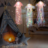 Glitter Iridescent Jellyfish Hanging Decor Blue Purple Jellyfish Kit