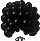 160pcs Black Balloons 12 Inch Matte Latex Balloons for Graduation