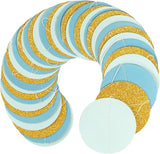 Light-Dusty Blue Gold Party-Decorations Garland - 52Ft Birthday Baby