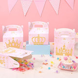 WERNNSAI 12 Pack Princess Candy Boxes - Pink Princess Birthday Party
