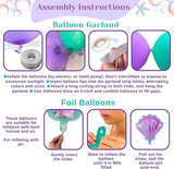 248 Pieces Little Mermaid Birthday Decorations Kit All in 1 Girl's
