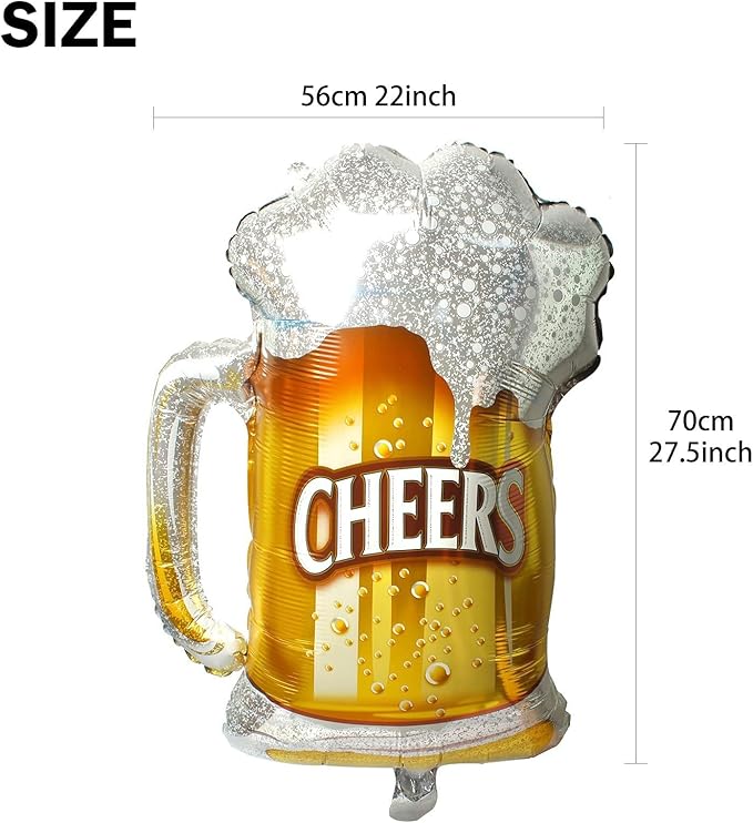 Whiskey Bottle Beer Cup Balloons Set of 2 Whiskey Bottle Beer Mug