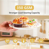 96Pcs Happy Engagement Party Supplies White Gold Diamond Ring Plates