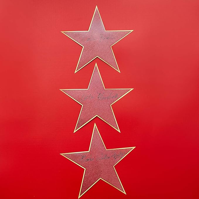 24 Pieces Movie Star Cutouts Star Cardboard Movie Night Star Paper