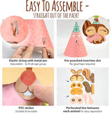 Glittery Garden Woodland Themed Christmas Party Hats Making Kit c/w