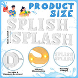 12 Pcs Summer Splish Splash Party Decorations Light Sign Summer Pool