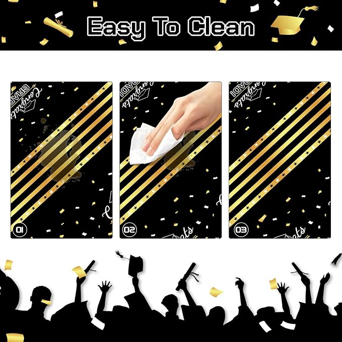 Childom 3 Pack Graduation Tablecloth,Graduation Decorations Class of #