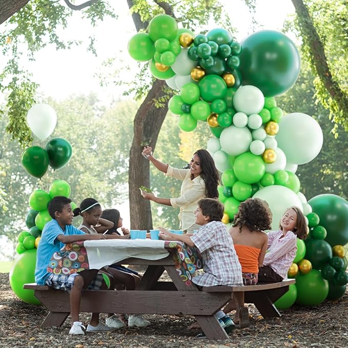 St Patricks Day Balloon Arch Garland Kit 131PCS Green Balloon Arch