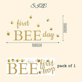 First Bee Day Decal Bee Themed First Birthday Party Decoration