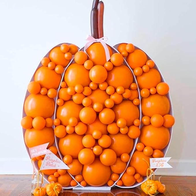 PartyWoo Orange Balloons 50pcs 12 Inch Fall Latex Helium Balloons for