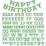 SUNBEAUTY 146 Pcs Sage Green DIY Make Your Own Banner Customizable