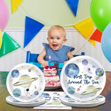 96 PCS First Trip Around The Sun Birthday Party Decorations Outer