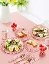 Nkaiso 141 Pieces Pink and Rose Gold Party Supplies, Disposable Party
