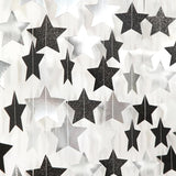 Black Silver Birthday Graduation Party Decorations Garland 62ft