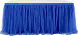 Royal Blue Tulle Table Skirt for Baby Shower Tutu Table Cloth Cover