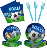 Soccer Plates and Napkins Soccer Party Supplies Soccer Birthday