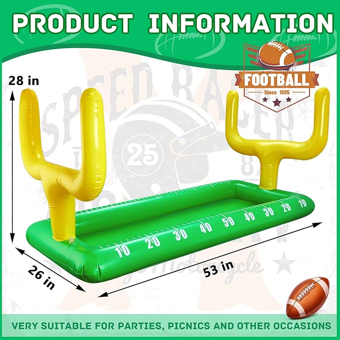 Inflatable Football Field Cooler Football Party Drink Cooler