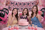 KPOP Black Pink Girl Group Birthday Party Kit Supplies with Cake