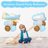 Airplane Baby Shower Birthday Party Decorations Balloons Stand Kit 2