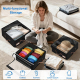 Dofilachy 2-in-1 Stackable Hat Storage for Baseball Caps with Clear