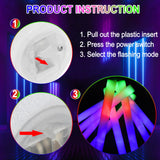 Taotuo 110PCS Foam Glow Sticks,Glow in The Dark Party Supplies Three