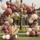 Boho Balloons Pink Nude Balloon Garland Double Stuffed Matte Cream