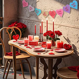 Valentine's Day Heart Garland Felt Banner Decorations for Mantle