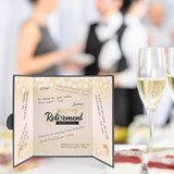 Black Gold Retirement Party Decorations Happy Retirement Guest Sign