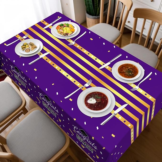 Childom 3 Pack Graduation Tablecloth,Graduation Decorations Class of