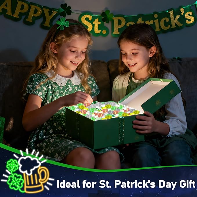 36Pcs St Patrick's Day LED Finger Lights Shamrock Gold Coin Party