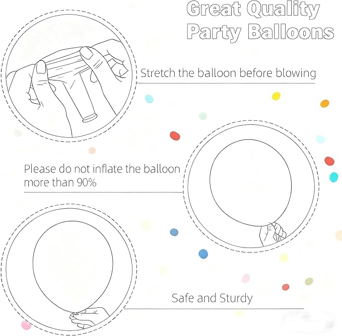 160pcs Black Balloons 12 Inch Matte Latex Balloons for Graduation