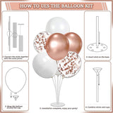 274 Pcs Rose Gold Bridal Shower Decorations Bachelorette Party