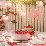 Berry First Birthday Party Supplies for 40 Guests Strawberry Plates