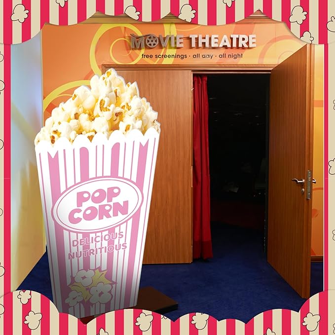 4 Feet Carnival Circus Decoration Popcorn Box Cardboard Cutout