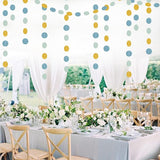 Light-Dusty Blue Gold Party-Decorations Garland - 52Ft Birthday Baby