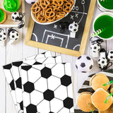 60 PCS Soccer Party Decorations Soccer Plates and Napkins Tableware