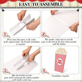 5 Pcs Large Movie Night Party Decorations 16.5 to 26.4 inch Movie