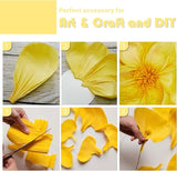 PartyWoo Light Yellow Crepe Paper Streamers 4pcs 328ft Pack of Pastel