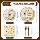 96Pcs Tiny Bit Bridal Shower Party Decorations A Bride In A Tiny Bit