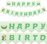 Green Princess Party Supplies 8.2ft Happy Birthday Banner Signs