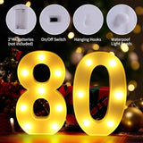 80th Birthday Decorations for Women Men Happy 80 Birthday
