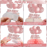 Rose Gold Birthday Party Decorations for Women Girls Happy Birthday