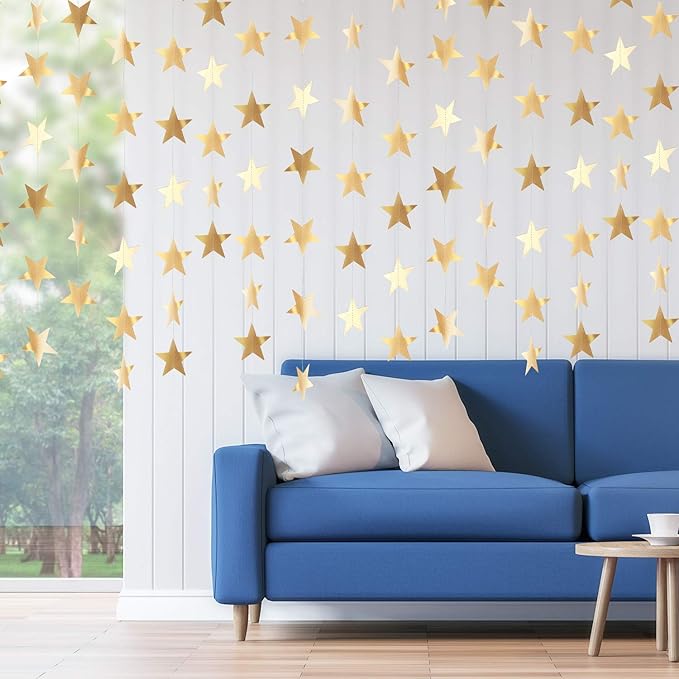 Patelai Glitter Star Garland Banner 2026 Graduation Decor 130 Feet #17