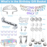 34pcs Dancing Queen Party Decorations 17,Dancing Queen Banner,Silver