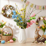 12 Set Easter Egg Tree Decor DIY Easter Table Decoration 12'' Pastel