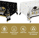 Graduation Decorations 2026 2 Pcs Black and Gold Gongrats Grad