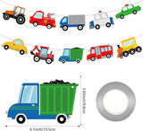 Hooqict Happy Birthday Banner Transportation Birthday Decorations Car