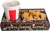 40 Pcs Cinema Theme Party Snack Trays Black Carpet Party Supplies